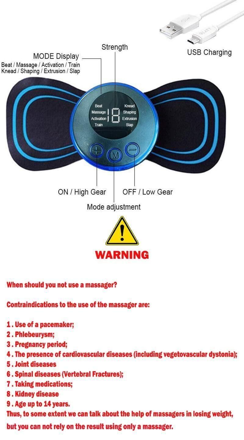 Mini Massager with 8 Modes for Men and Women
