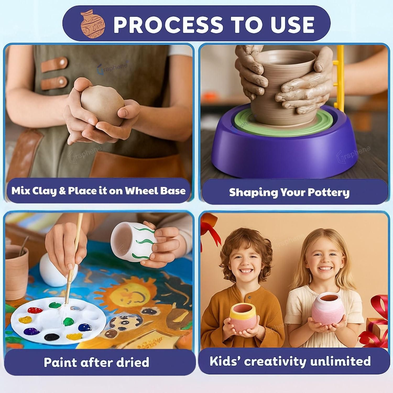 Kids Pottery Making Machine Painting Kit