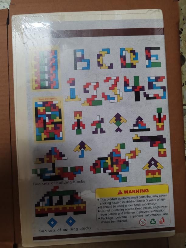 Wooden Intelligence Tetris Jigsaw Puzzle Set